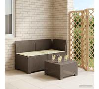 vidaXL Divano da Giardino a 2 Posti con Cuscini Aspetto Rattan PP
