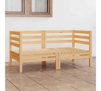 vidaXL Divano da Giardino a 2 Posti in Massello di Pino