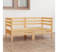 vidaXL Divano da Giardino a 2 Posti in Massello di Pino