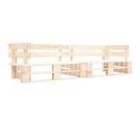 VIDAXL - Divano da Giardino a 2 Posti su Pallet Naturale in Legno