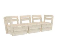 VIDAXL - Divano Da Giardino A 3 Posti Su Pallet Legno Abete Impregnato