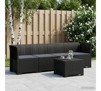 vidaXL Divano da Giardino a 4 Posti con Cuscini in Stile Rattan PP