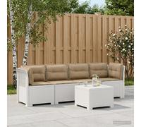vidaXL Divano da Giardino a 4 Posti con Cuscini in Stile Rattan PP