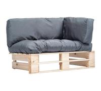 VIDAXL - Divano Da Giardino A Pallet Con Cuscini Grigi In Legno Di Pino