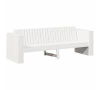 vidaXL Divano da Giardino a 3 posti Bianco Legno Medio Durevole