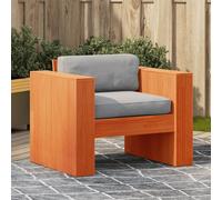 vidaXL Divano da Giardino Marrone Cera 79x60x62 cm Legno Massello Pino