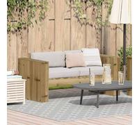 vidaXL Divano da giardino Verde 134 x 60 x 62 cm