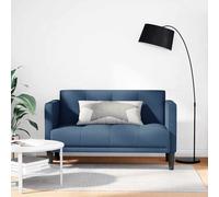 vidaXL Divano Divanetto Blu 111 cm in Tessuto, divanetto, Divano, Divano, Divano a 2 posti, Divano, Divano a incandalco, Divano Imbottito, Salotto