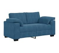 vidaXL Divano Divanetto Blu 120 cm in Velluto, divanetto, Divano, Divano, Divano a 2 posti, Divano, Divano a incandato, Divano Imbottito