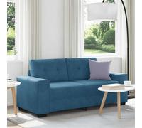 vidaXL Divano Divanetto Blu 140 cm in Velluto
