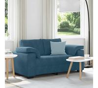 vidaXL Divano 2 Posti Blu 120 cm Velluto, Divano 2 Posti, Divano Soggiorno, Divano Imbottito, Divano Soggiorno, Divano 2 Posti, Divano Velluto