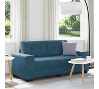vidaXL Divano Divanetto Blu 180x77x82 cm in Velluto