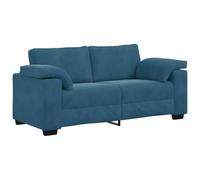vidaXL Divano Divanetto Blu 180x77x82 cm in Velluto