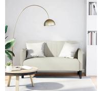 vidaXL Divano Divanetto Crema 109 cm in Velluto