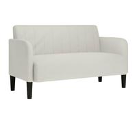 vidaXL - Divano Divanetto Crema 109 cm in Velluto