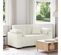 vidaXL Divano Divanetto Crema 120 cm in Velluto, divanetto, Divano, Divano, Divano a 2 posti, Divano, Divano a incandato, Divano Imbottito