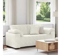 vidaXL Divano Divanetto Crema 180x77x82 cm in Velluto