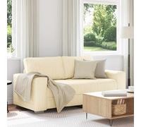 vidaXL Divano Divanetto Crema 180x77x82 cm Tessuto di Velluto a Coste