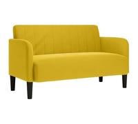 vidaXL Divano Divanetto Giallo 109 cm in Velluto, divanetto, Divano, Divano, Divano a 2 posti, Divano, Divano divanetto, Divano Imbottito