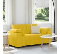 vidaXL Divano Divanetto Giallo 160x77x82 cm in Velluto