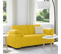 vidaXL Divano Divanetto Giallo 180x77x82 cm in Velluto