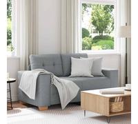 vidaXL Divano Divanetto Grigio Chiaro 160x77x82 cm in Tessuto