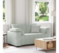 vidaXL Divano Divanetto Grigio Chiaro 120 cm in Velluto, divanetto, Divano, Divano, Divano a 2 posti, Divano, Divano a incandato, Divano Imbottito