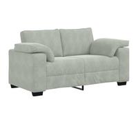 vidaXL Divano Divanetto Grigio Chiaro 120 cm in Velluto, divanetto, Divano, Divano, Divano a 2 posti, Divano, Divano a incandato, Divano Imbottito