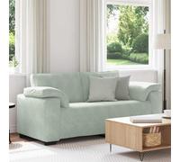 vidaXL Divano Divanetto Grigio Chiaro 140 cm in Velluto, divanetto, divano, divano, divano a 2 posti, divano, divano a incandato, divano imbottito