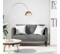 vidaXL Divano Divanetto Grigio Scuro 111 cm in Tessuto