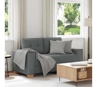 vidaXL Divano Divanetto Grigio Scuro 120 cm in Tessuto