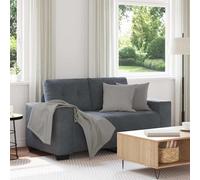 vidaXL Divano Divanetto Grigio Scuro 160x77x82 cm in Velluto
