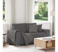 vidaXL Divano Divanetto Grigio Scuro 160x77x82 cm Tessuto di Velluto a Coste