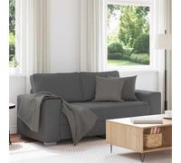 vidaXL Divano Divanetto Grigio Scuro 180x77x82 cm Tessuto di Velluto a Coste