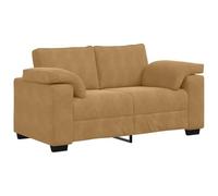 vidaXL Divano a due posti marrone 120 cm velluto, divano a 2 posti, divano, salotto soggiorno, divano, divano imbottito, divano soggiorno