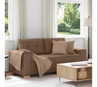 vidaXL Divano Divanetto Marrone 140 cm in Tessuto