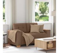 vidaXL Divano Divanetto Marrone 120 cm in Tessuto, divanetto, Divano, Divano, Divano a 2 posti, Divano, Divano a incandalco, Divano Imbottito