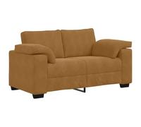 vidaXL Divano a due posti marrone 120 cm velluto, divano a 2 posti, divano, salotto soggiorno, divano, divano imbottito, divano soggiorno