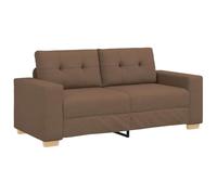 vidaXL Divano Divanetto Marrone 140 cm in Tessuto, divanetto, divano, divano, divano a 2 posti, divano, divano a incandalco, divano imbottito