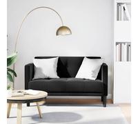 vidaXL Divano Divanetto Nero 111 cm in Velluto, divanetto, Divano, Divano, Divano a 2 posti, Divano, Divano divanetto, Divano Imbottito