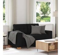 vidaXL Divano Divanetto Nero 160x77x82 cm in Tessuto