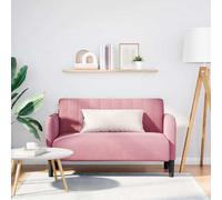 VIDAXL Divano Divanetto Rosa 109 cm in Velluto, Divano a 2 Posti, Divano Imbottito