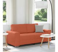 vidaXL Divano Divanetto Rosso Arancione 180x77x82 cm Tessuto Velluto a Coste