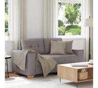vidaXL Divano Divanetto Tortora 120 cm in Tessuto