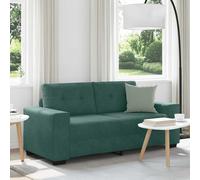 vidaXL Divano Divanetto Verde Scuro 140 cm in Velluto