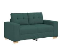 vidaXL Divano Divanetto Verde Scuro 120 cm in Tessuto, divanetto, Divano, Divano, Divano a 2 posti, Divano, Divano a incandalco, Divano Imbottito