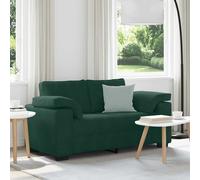 vidaXL Divano Divanetto Verde Scuro 120 cm Velluto, divanetto, Divano, Divano, Divano a 2 posti, Divano, Divano a incandato, Divano Imbottito