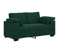vidaXL Divano Divanetto Verde Scuro 120 cm Velluto, divanetto, Divano, Divano, Divano a 2 posti, Divano, Divano a incandato, Divano Imbottito