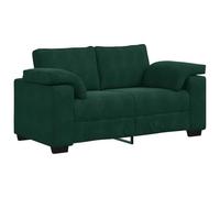vidaXL Divano Divanetto Verde Scuro 120 cm Velluto, divanetto, Divano, Divano, Divano a 2 posti, Divano, Divano a incandato, Divano Imbottito