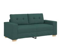 vidaXL Divano Divanetto Verde Scuro 140 cm in Tessuto, divanetto, Divano, Divano, Divano a 2 posti, Divano, Divano a incandalco, Divano Imbottito